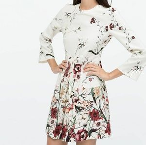 Zara Woman | Printed front pleat dress